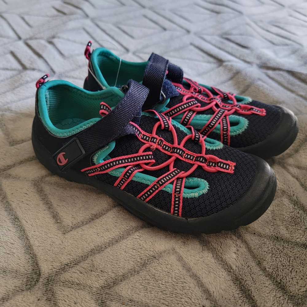 Champion Kids Navy Pink Water Shoes Size 12 Youth
